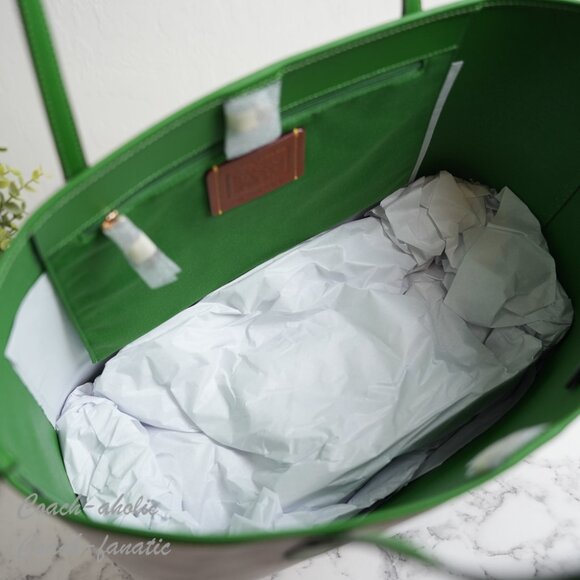 NWT Coach CBI79 City Tote Bag In Signature Canvas With Coach Graphic Chalk/Kelly - Picture 9 of 9